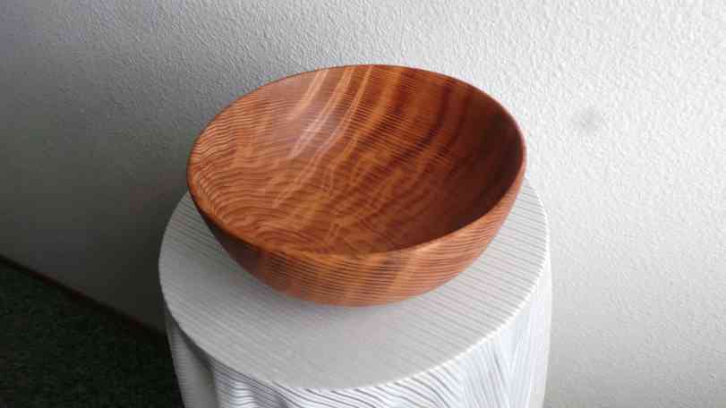 Turned Wooden Bowls | Great Curly Redwood Bowl