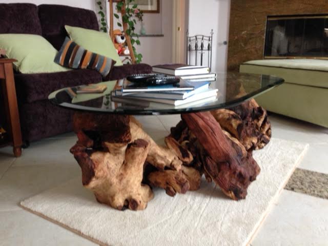 Tree Stump Table Base Options D I Y, Glass Dining Table With Tree Stump Base