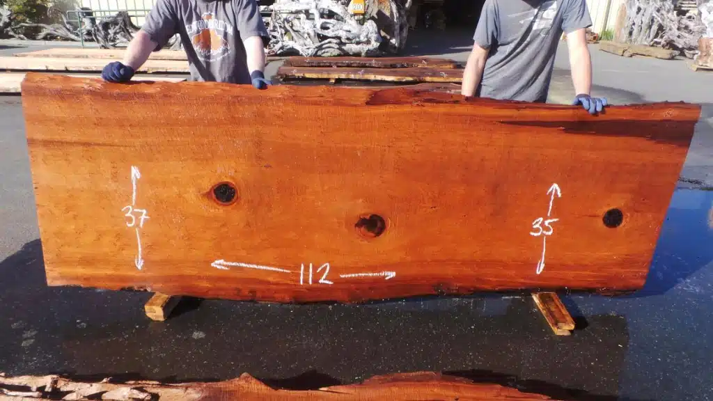 Farmhouse Redwood Burl Slab for Rustic Dining Table