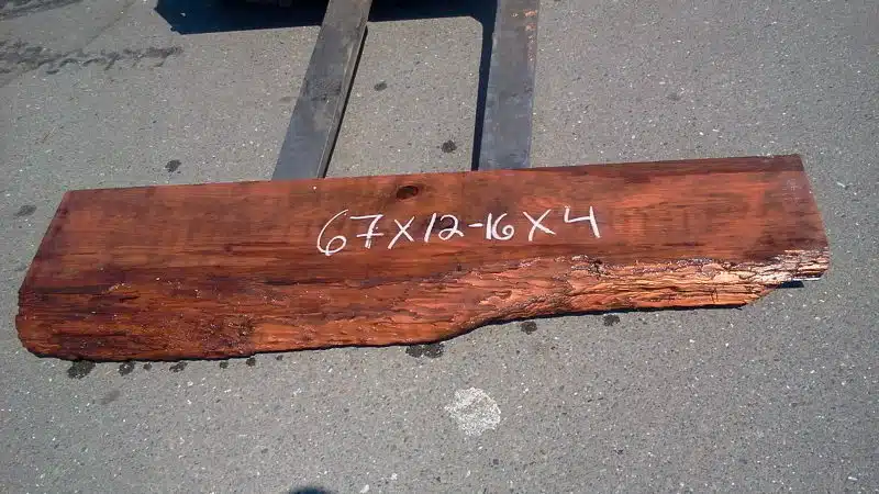Deep Redwood Mantelpiece