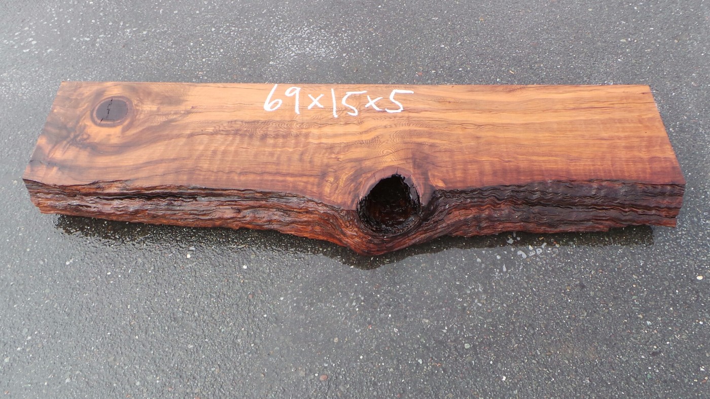 Detailed Real Wood Mantels - Knotted Old Growth Redwood