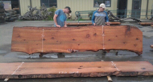 Ethically Salvaged California Redwood Table Slab