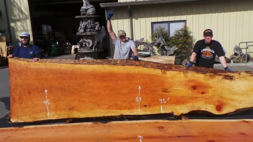 Tricolor Redwood - New Growth Redwood for Dining Table
