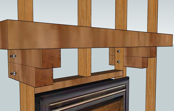Fireplace Mantel Installation - Corbel Method
