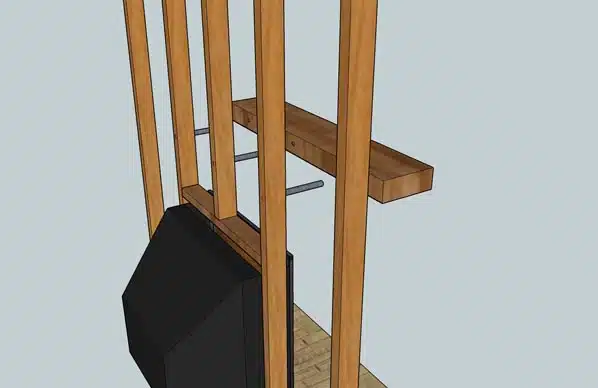 Fireplace Mantel Installation Method - Rebar installation method