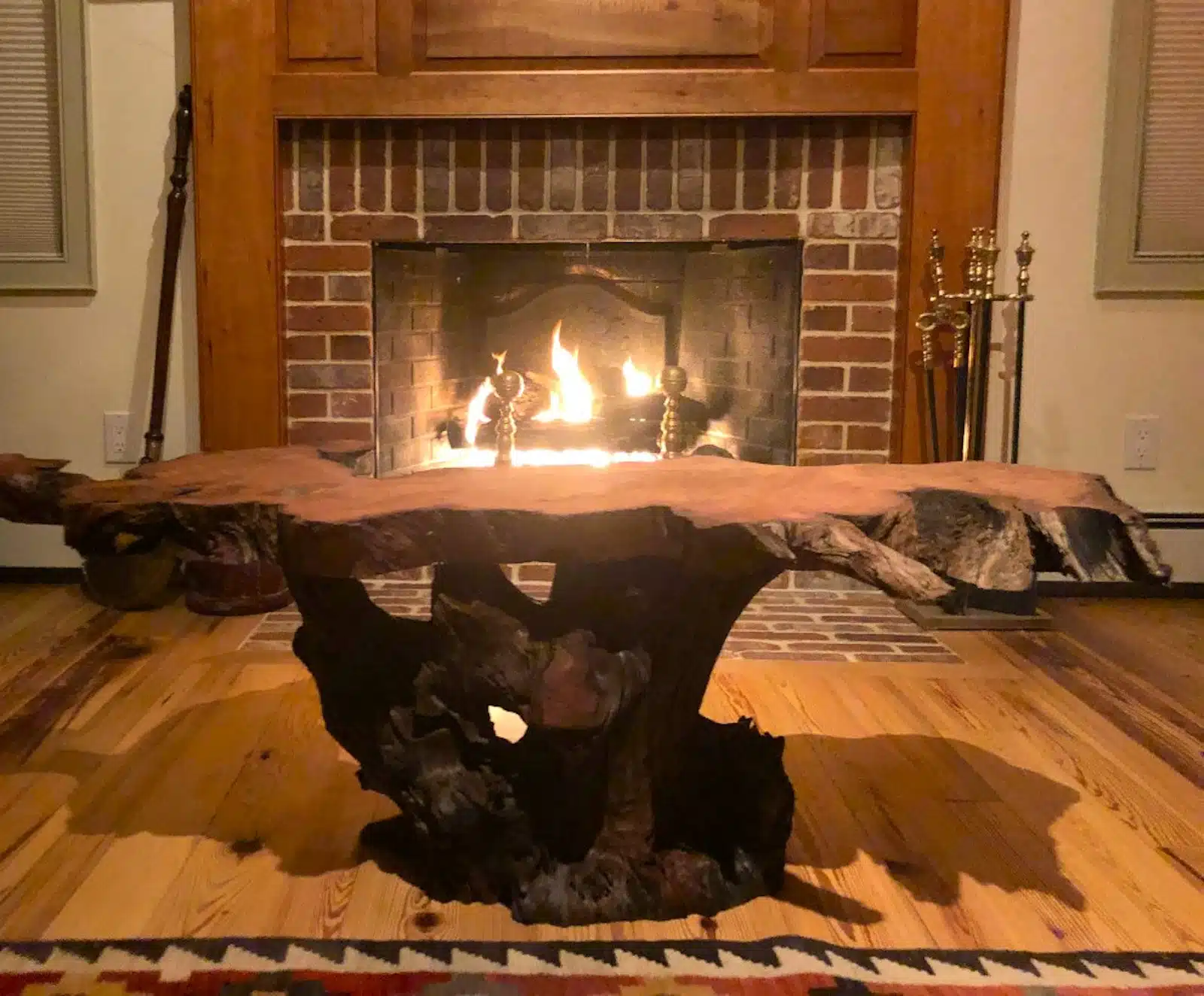 Vintage Burl Wood Table