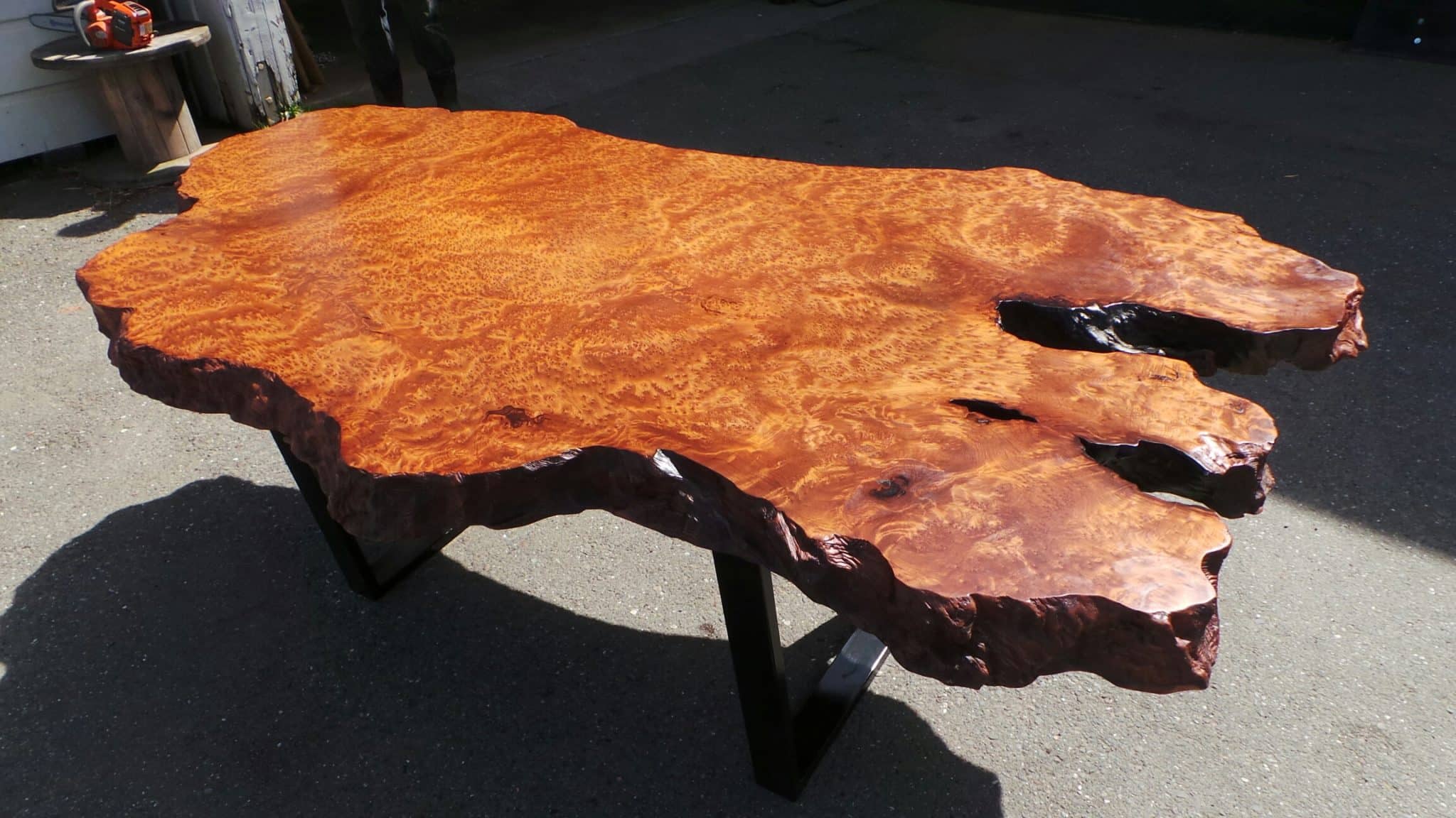 Custom Redwood Furniture Live Edge Furniture Redwood Burl Inc.
