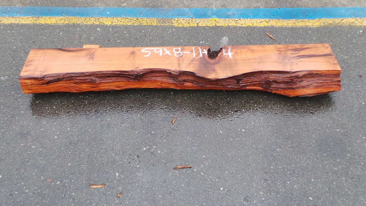 Live Edge Fireplace Mantel - Naturally Carved Void