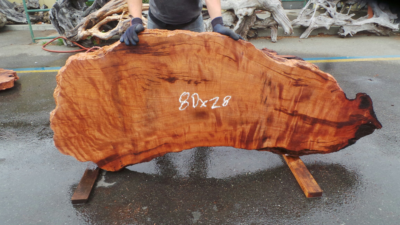 Old Growth Redwood for Tree Slab Table