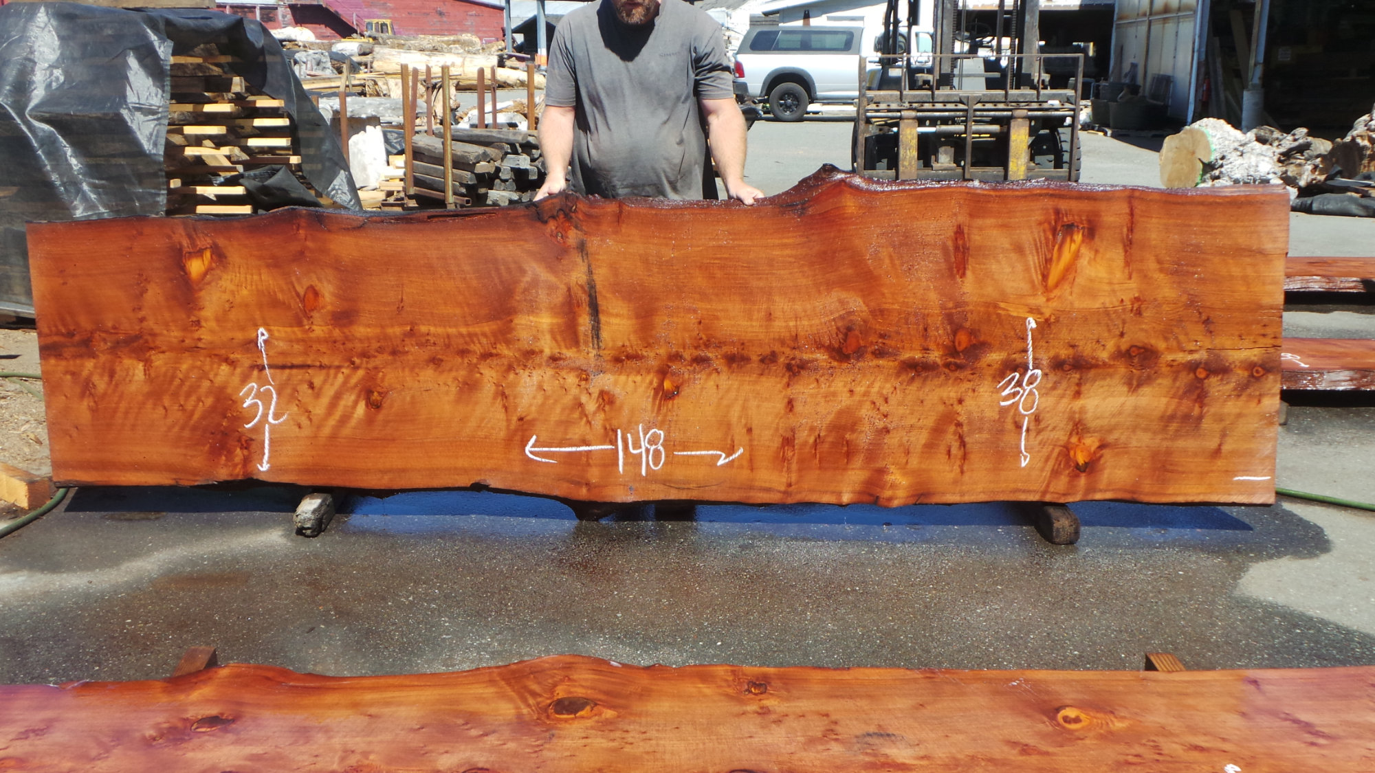 Natural Edge Wood Countertops Options - Counter Top Redwood Slabs