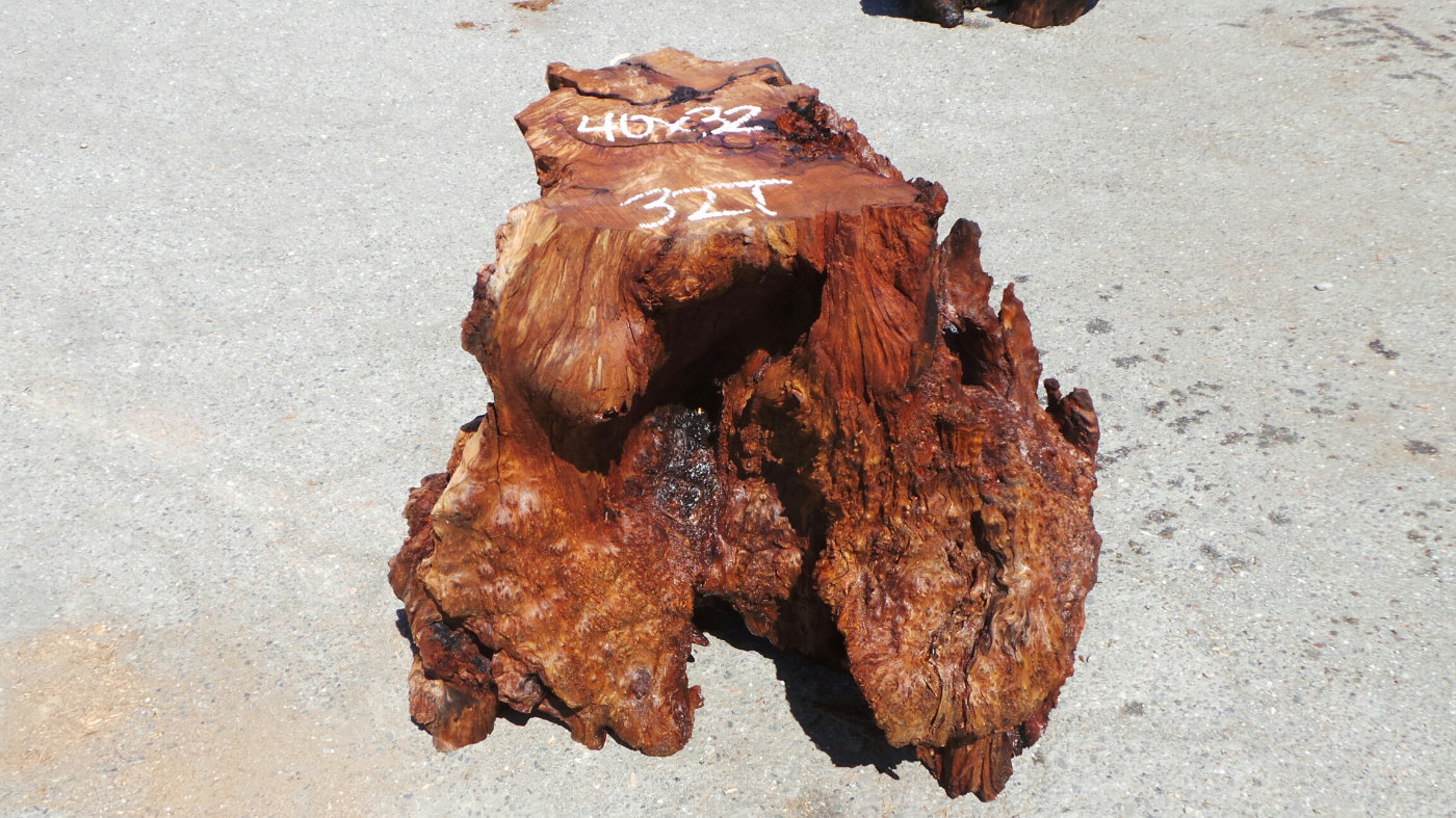 Redwood Pedestal Table Base