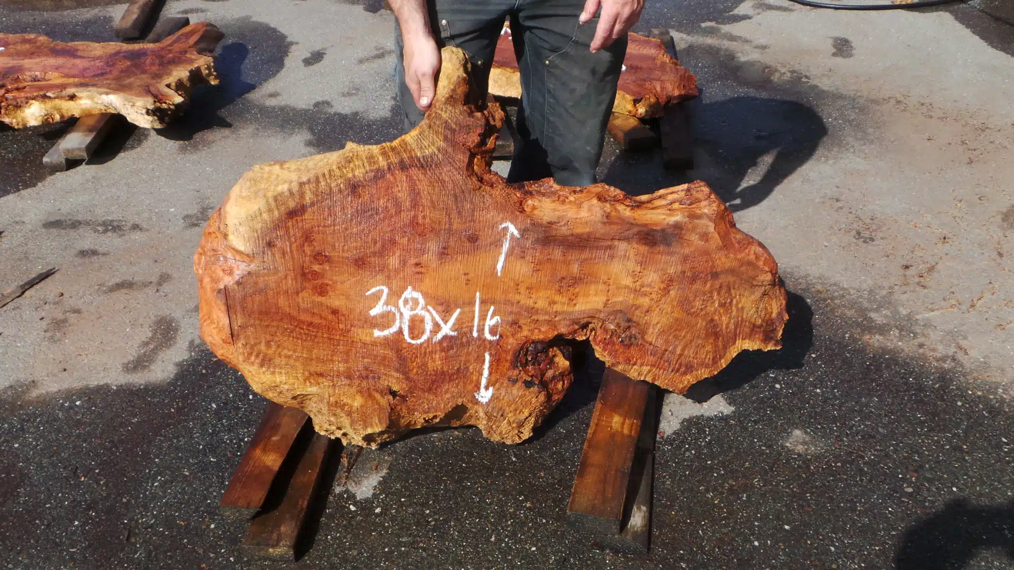 Figured Live Edge Top Slab