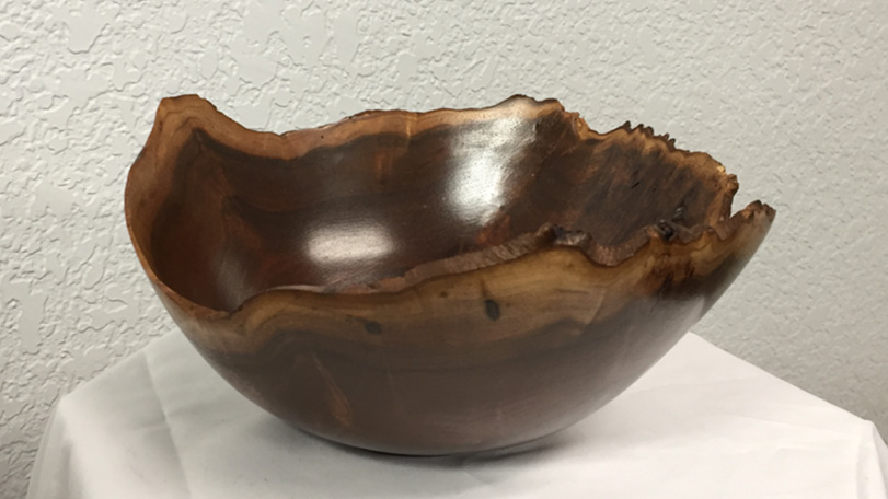 Raw Wood Bowl - Hand Carved Wooden Art