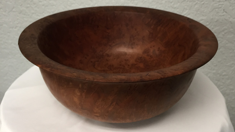 Lipped Wood Bowl