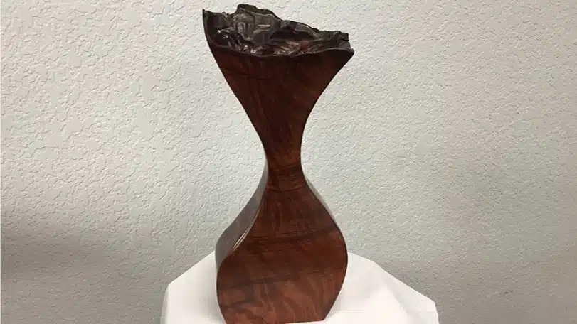 Hand Carved Redwood Burl Flower Vase - Decorative Burls