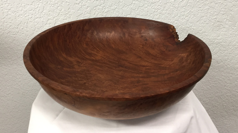 Handmade Wood Bowl - Salvaged Redwood Serving Bowls
