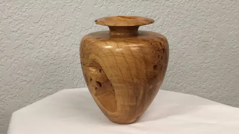 Maple Burl Flower Display