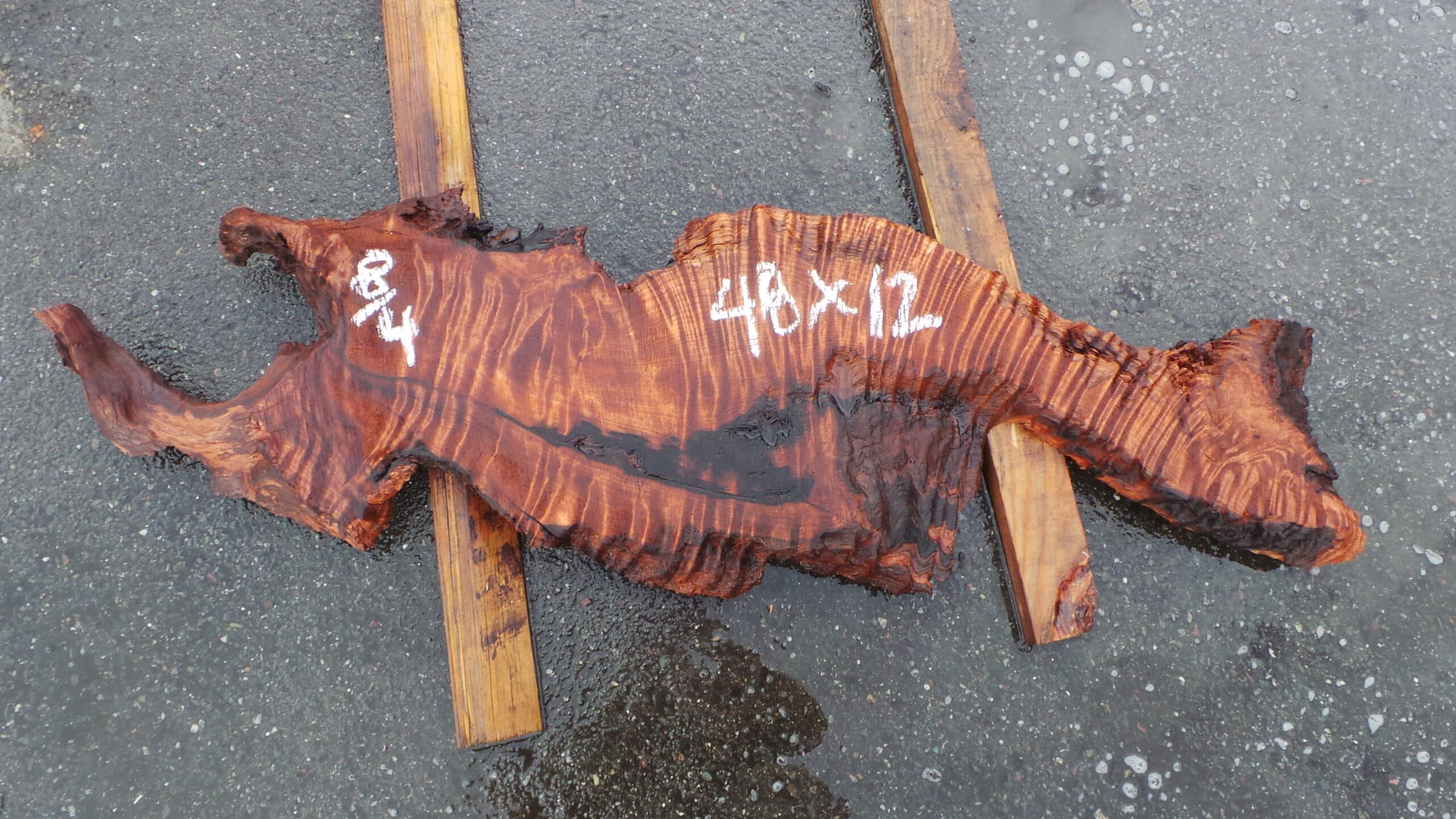 Redwood Burl Live Edge Slab