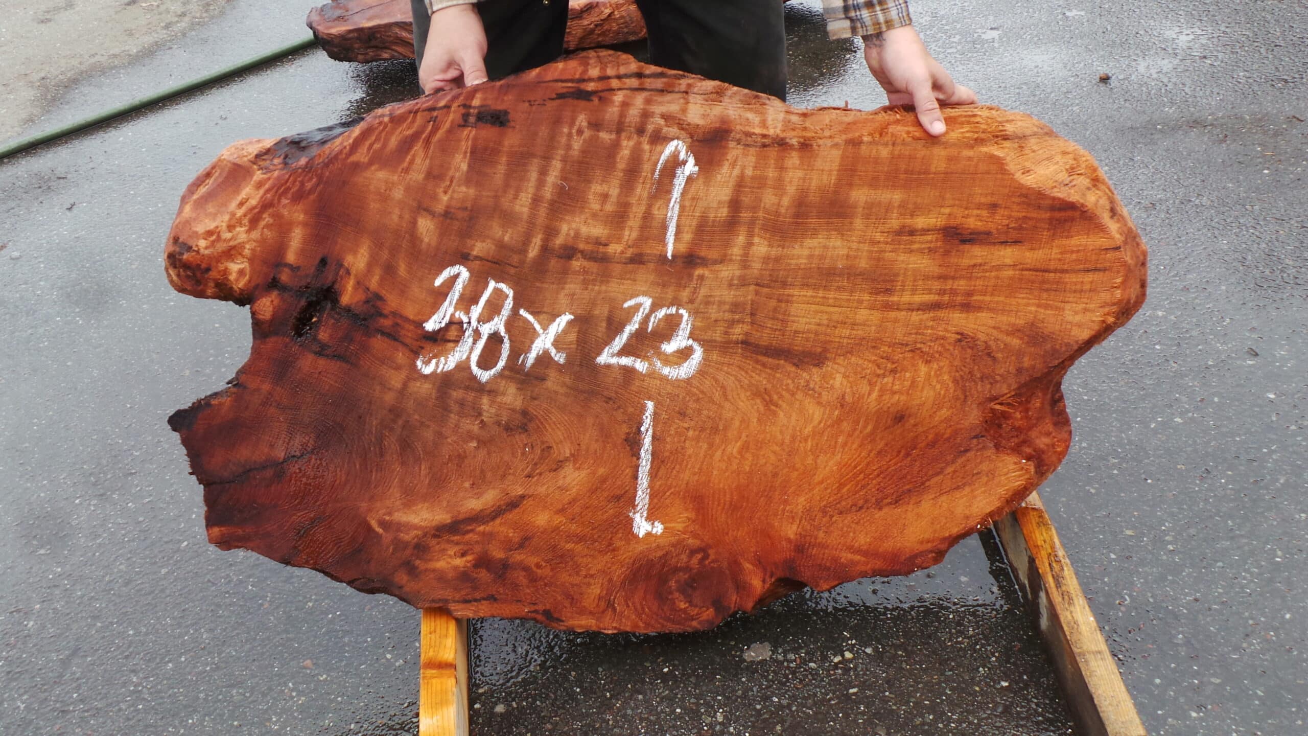 Redwood Burl Live Edge Slab