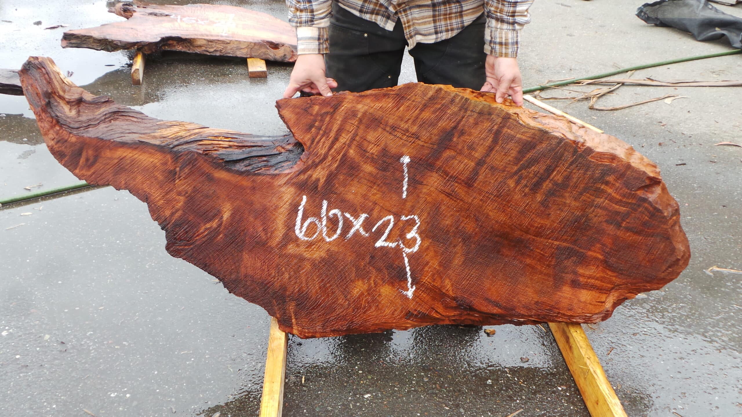 Redwood Burl Live Edge Slab