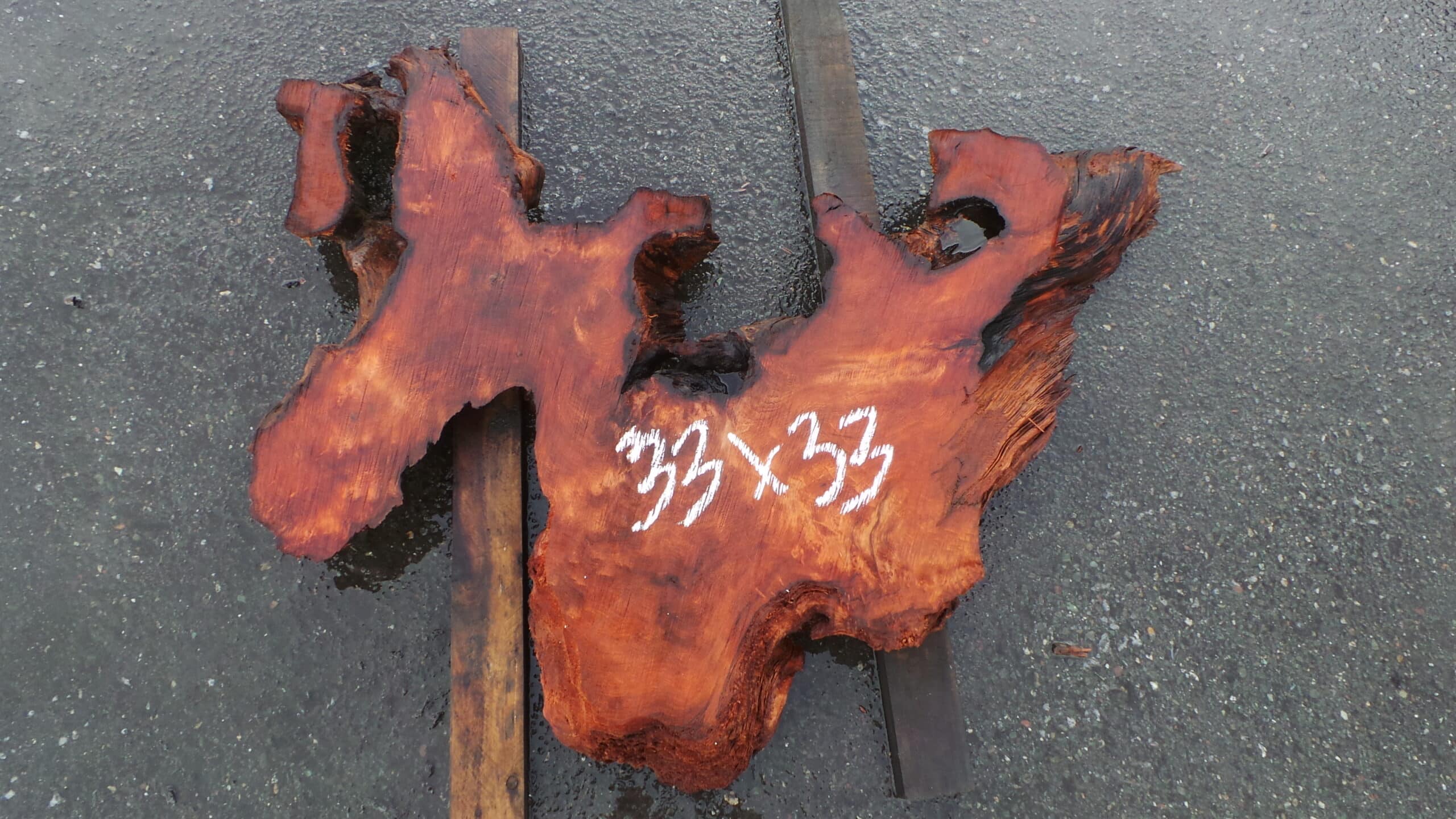 Redwood Burl Live Edge Slab
