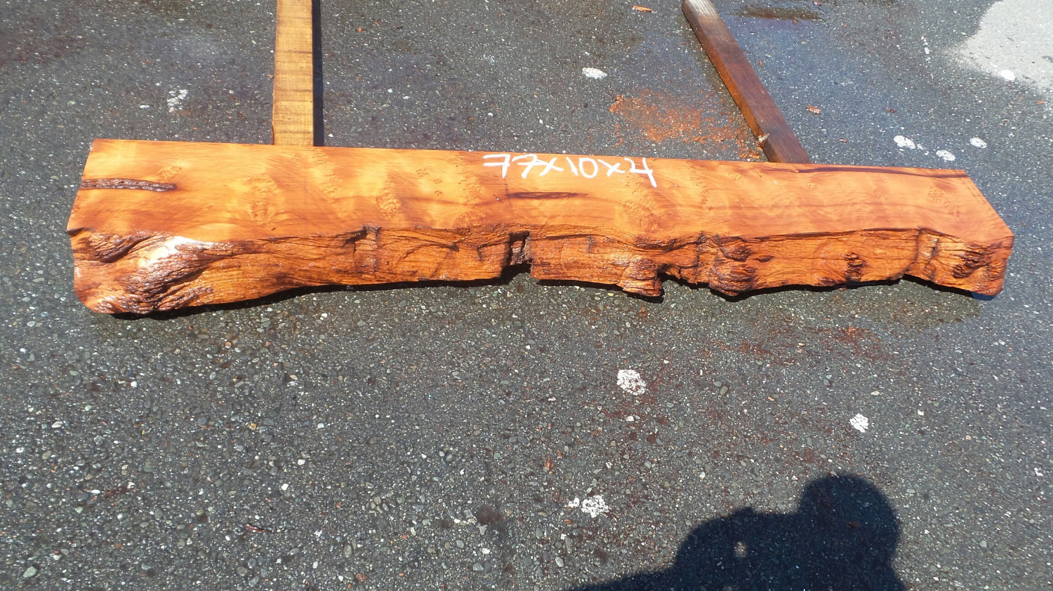 Rustic Redwood Fireplace Mantel