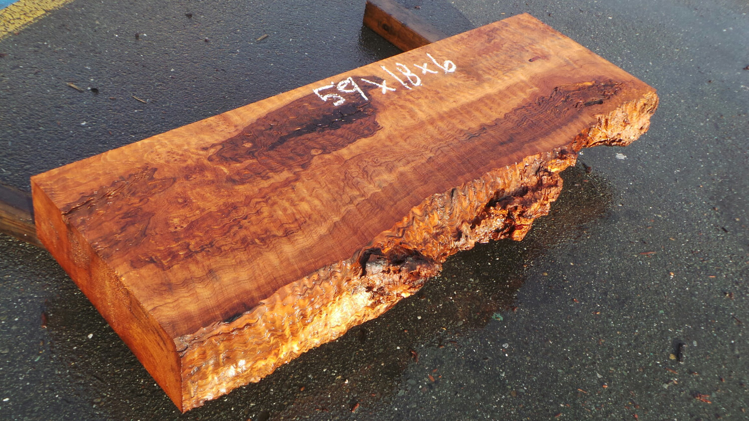 Custom Redwood Mantel