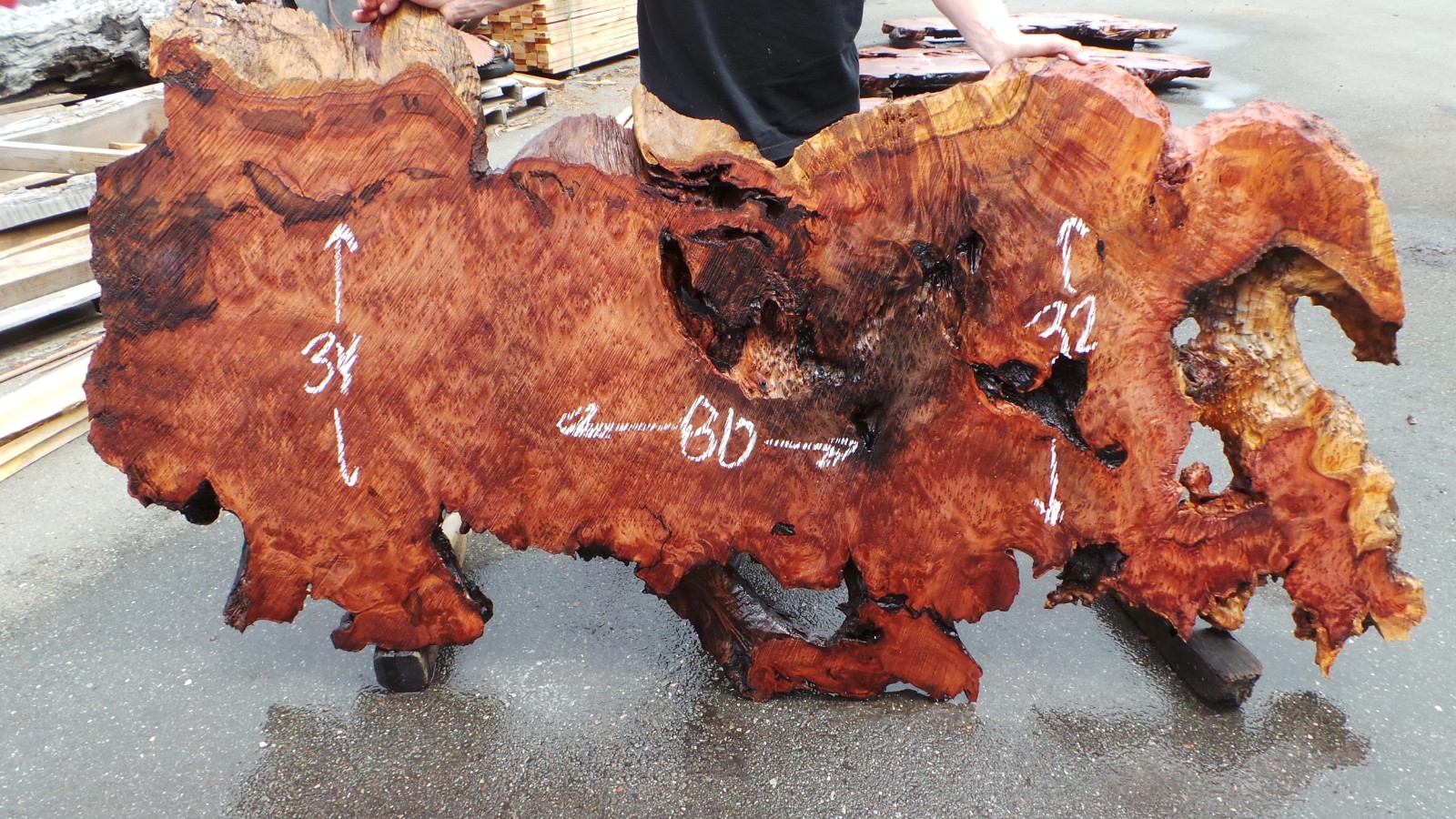 Distinguished Redwood Slab