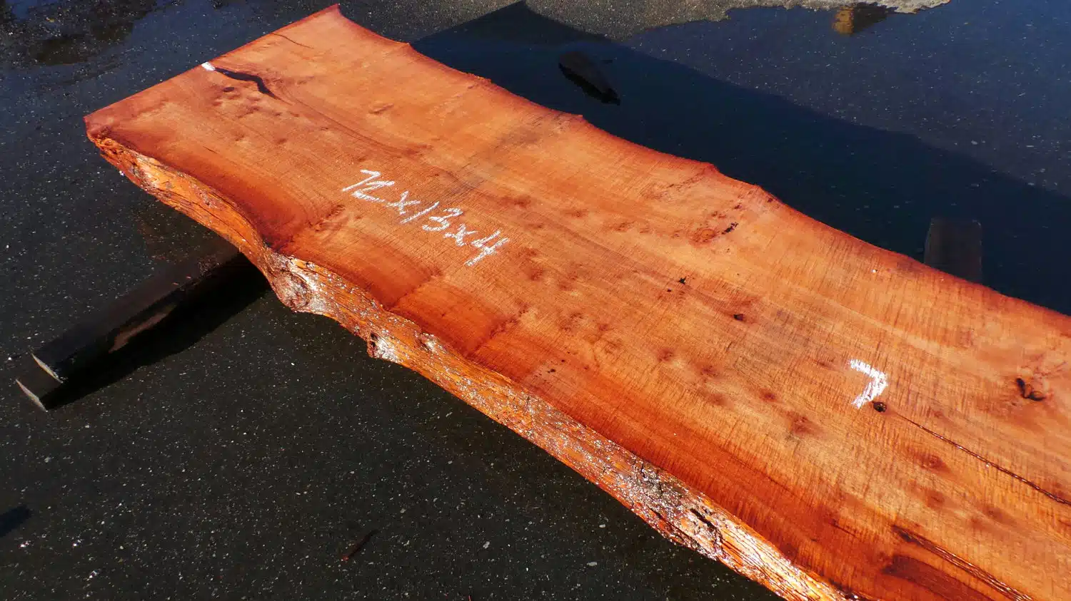Spotted Redwood Mantel