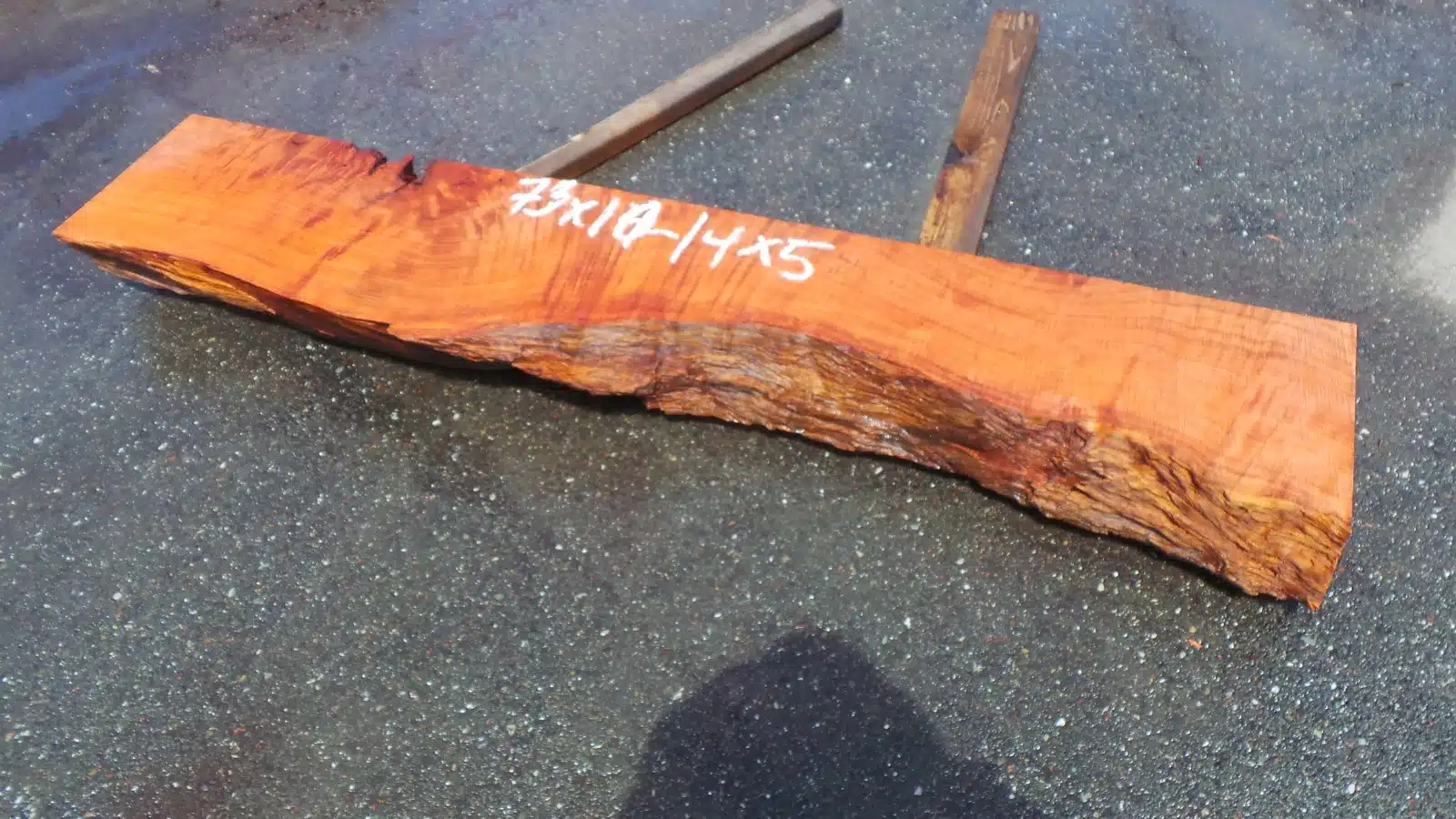 Live Edge Fireplace Mantel - Naturally Carved Void