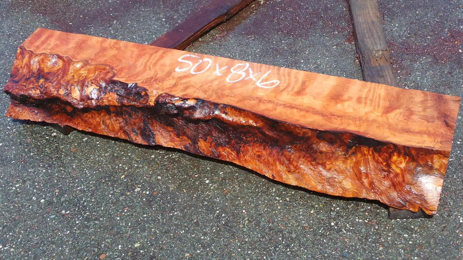 Curly Burl Mantel