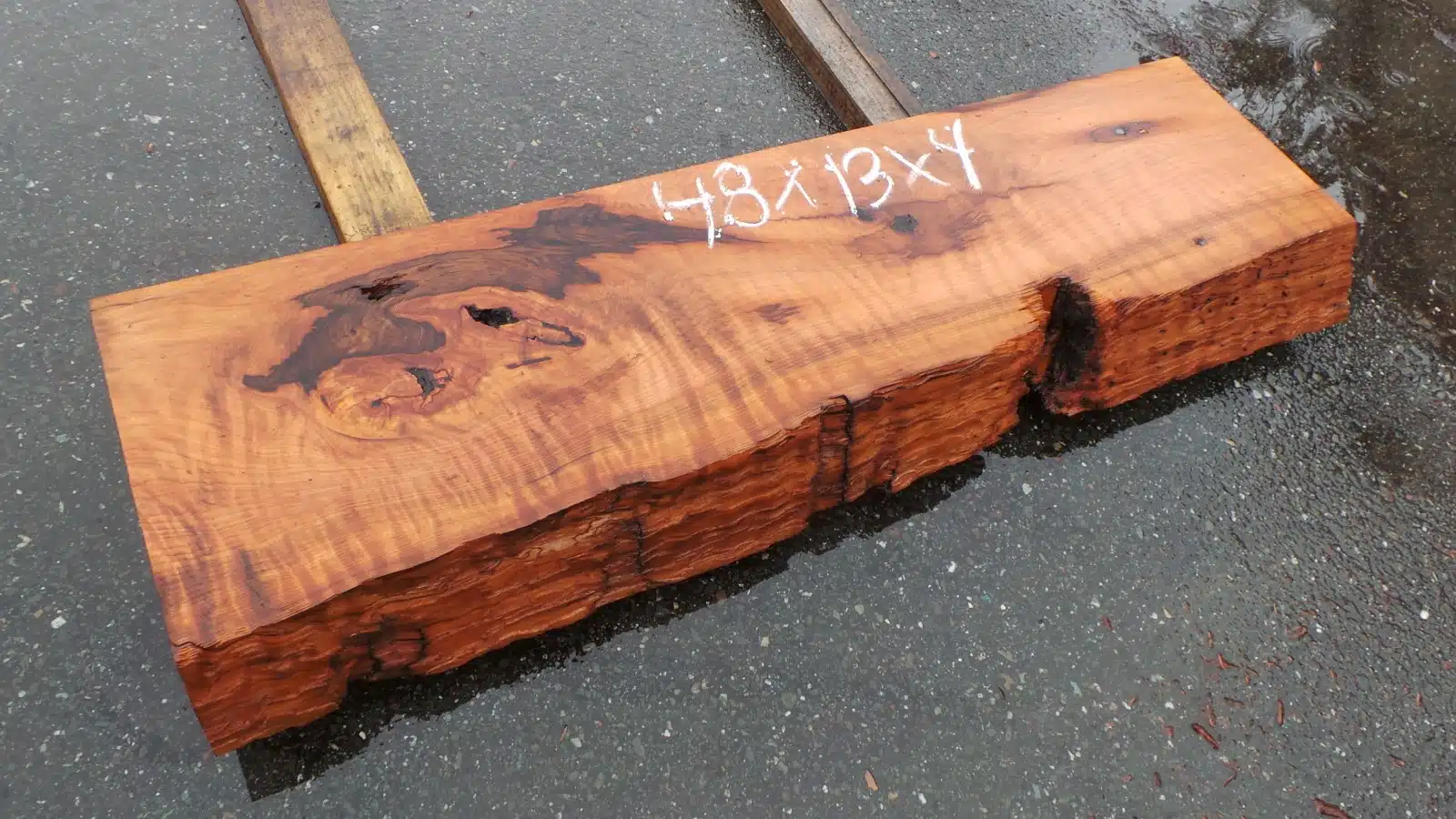 Natural Redwood Mantel