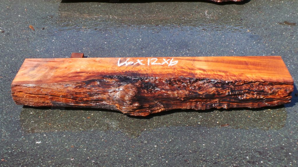 Raw Edge Wood Mantel M518 Redwood Burl Inc.