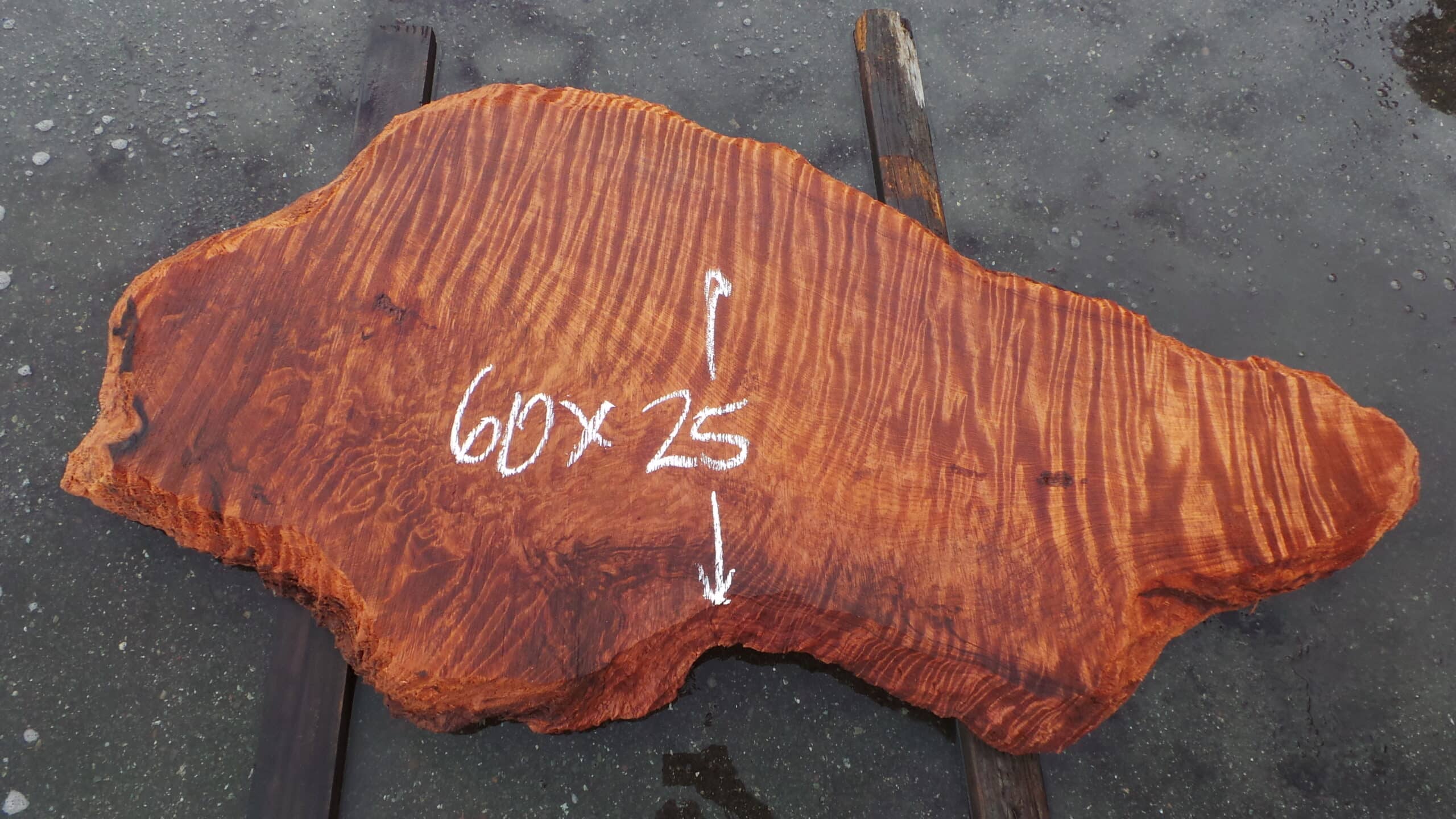 Redwood Burl Live Edge Slab