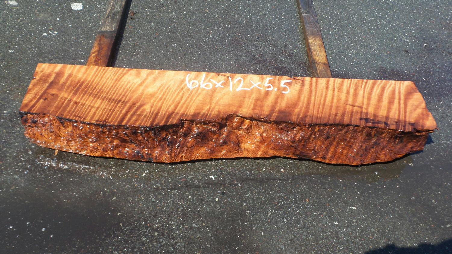 Rustic Redwood Mantelpiece