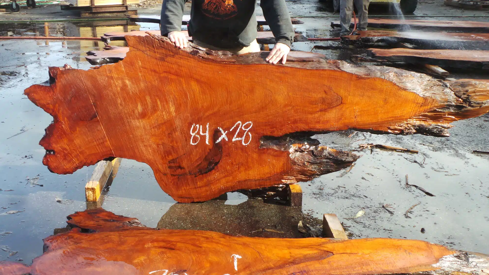 Wood Slab Headboard