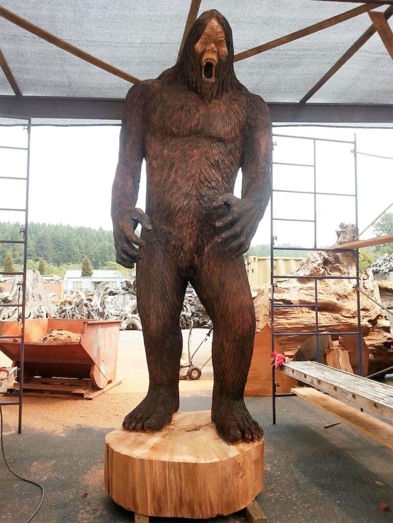 Redwood Carved Bigfoot