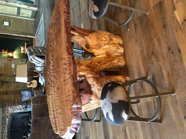 Custom Burl Wood Furniture