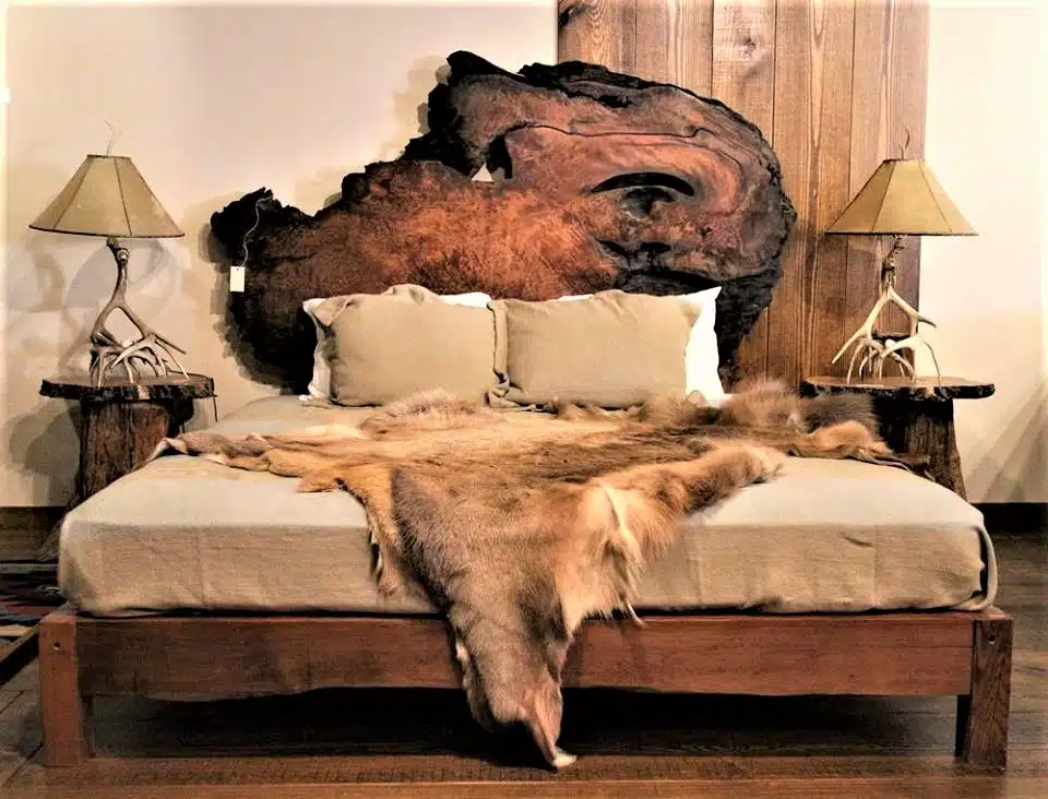 Rustic Redwood Headboard