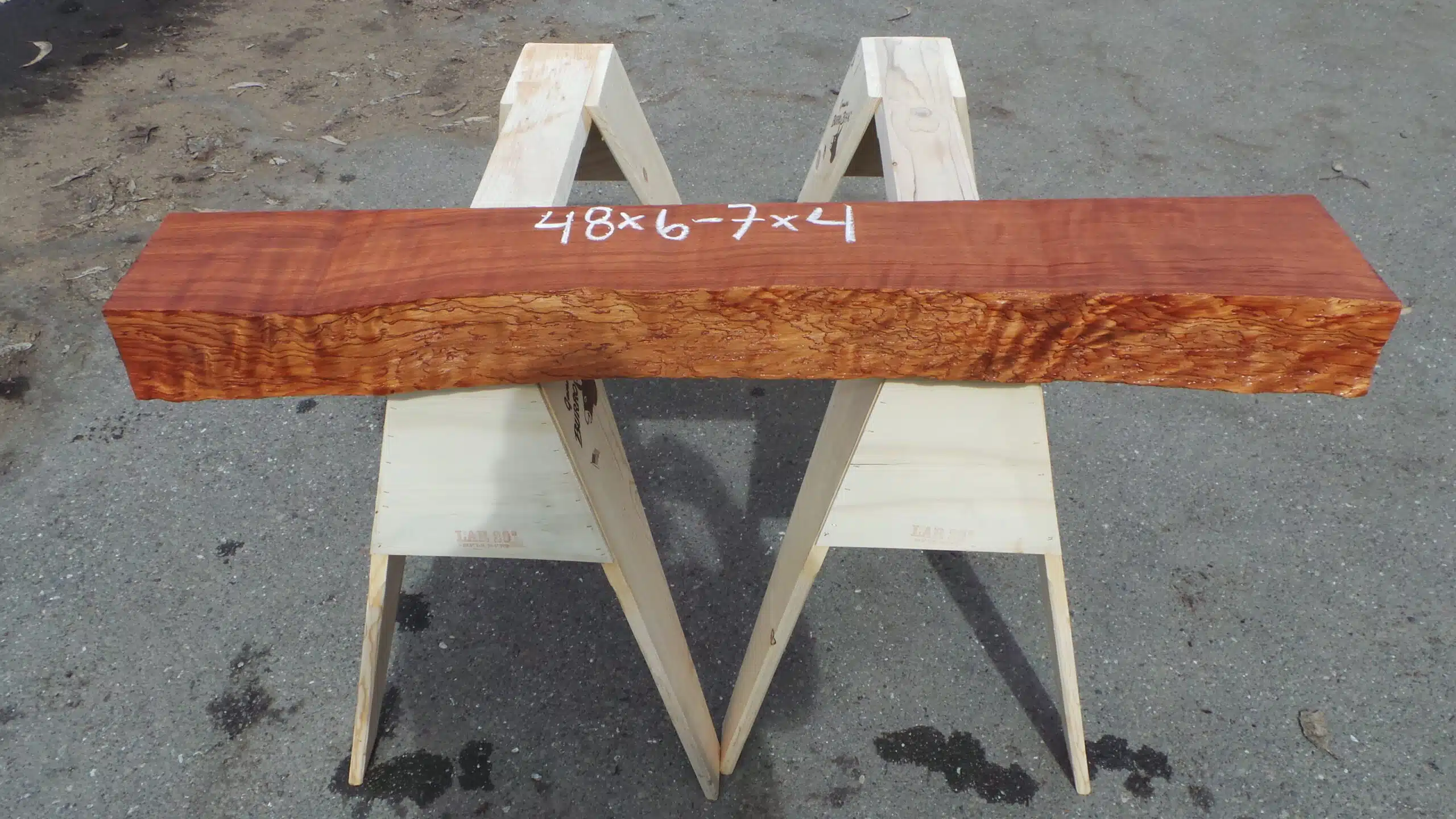 Redwood Burl live-edge mantel or shelf.