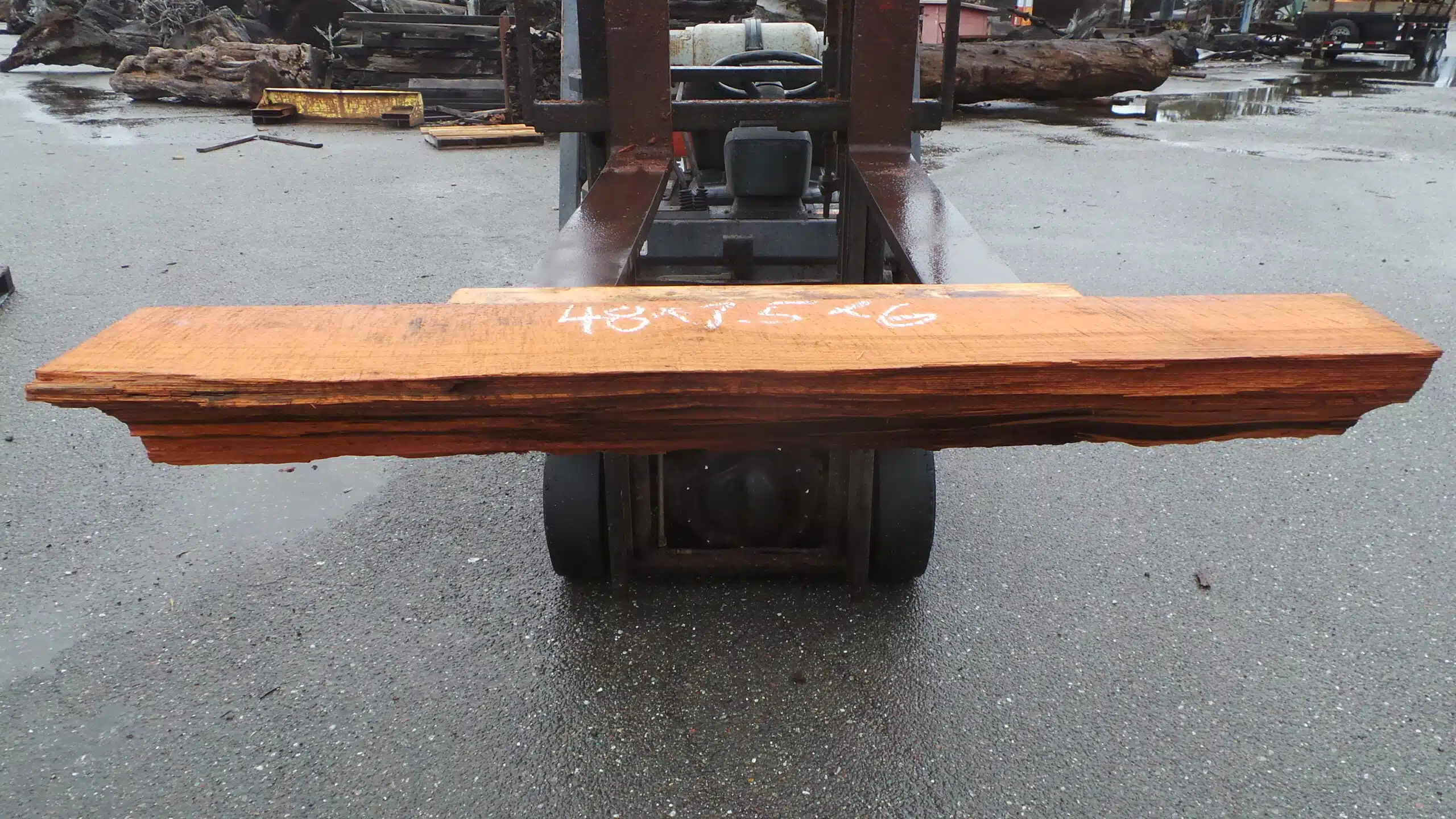 Redwood Log Mantel or Shelf