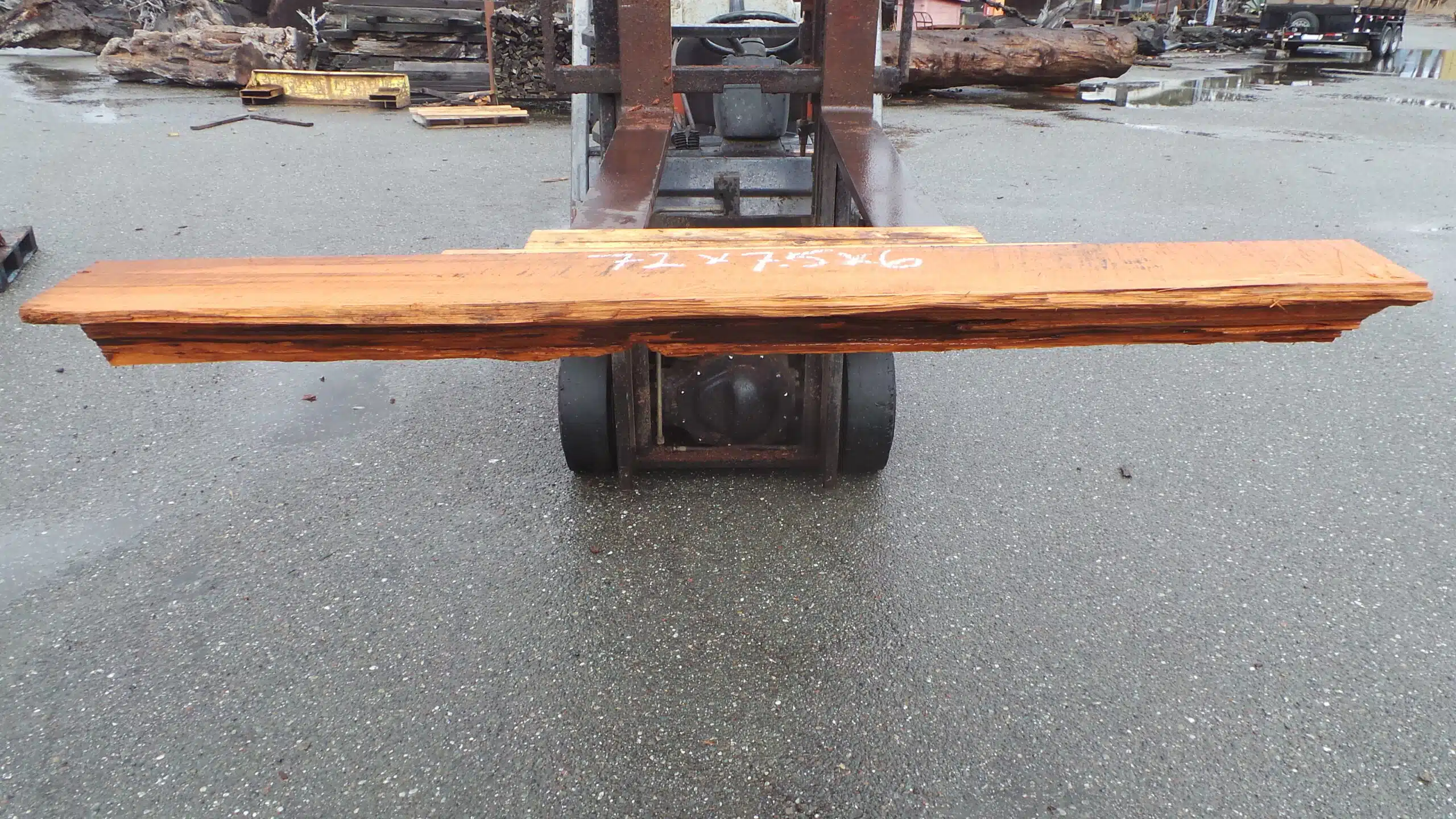 Redwood Log Mantel or Shelf