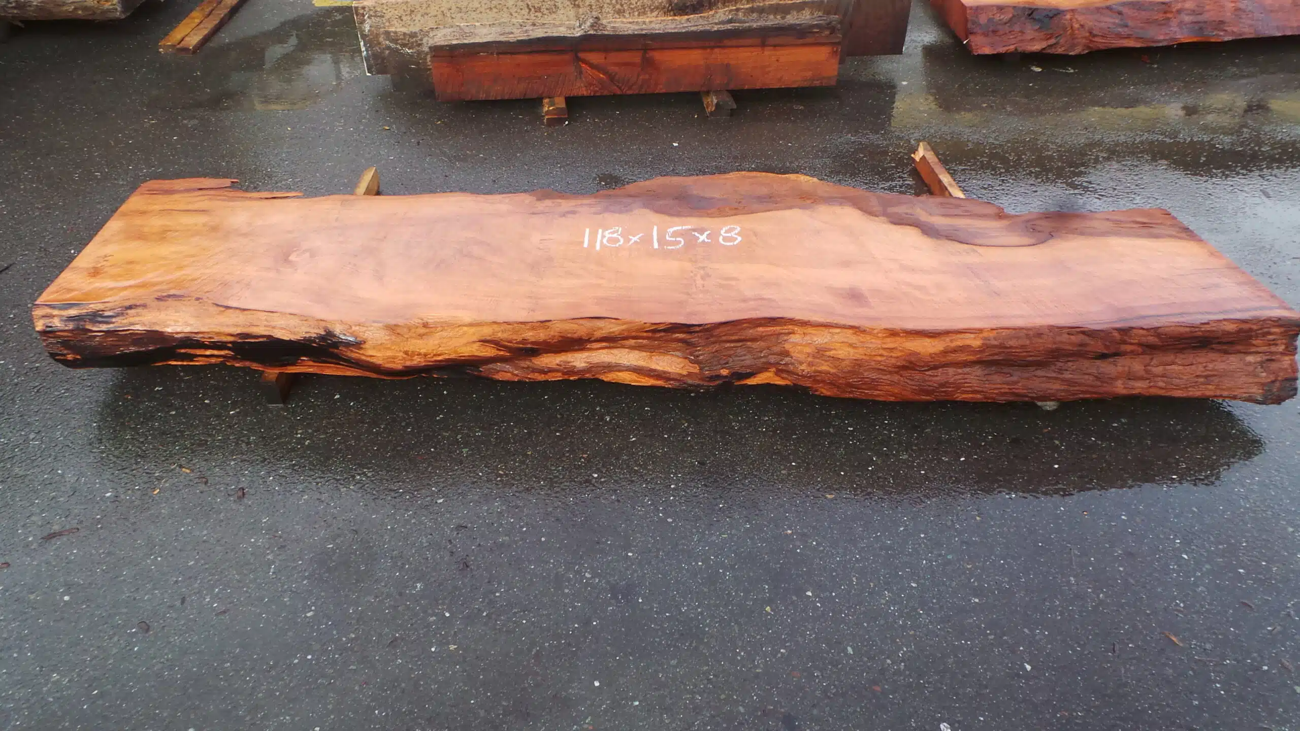 Redwood Burl Fireplace Mantel