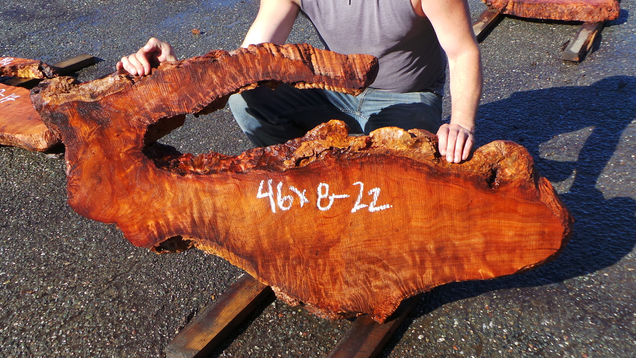 Redwood Burl Live Edge Slab