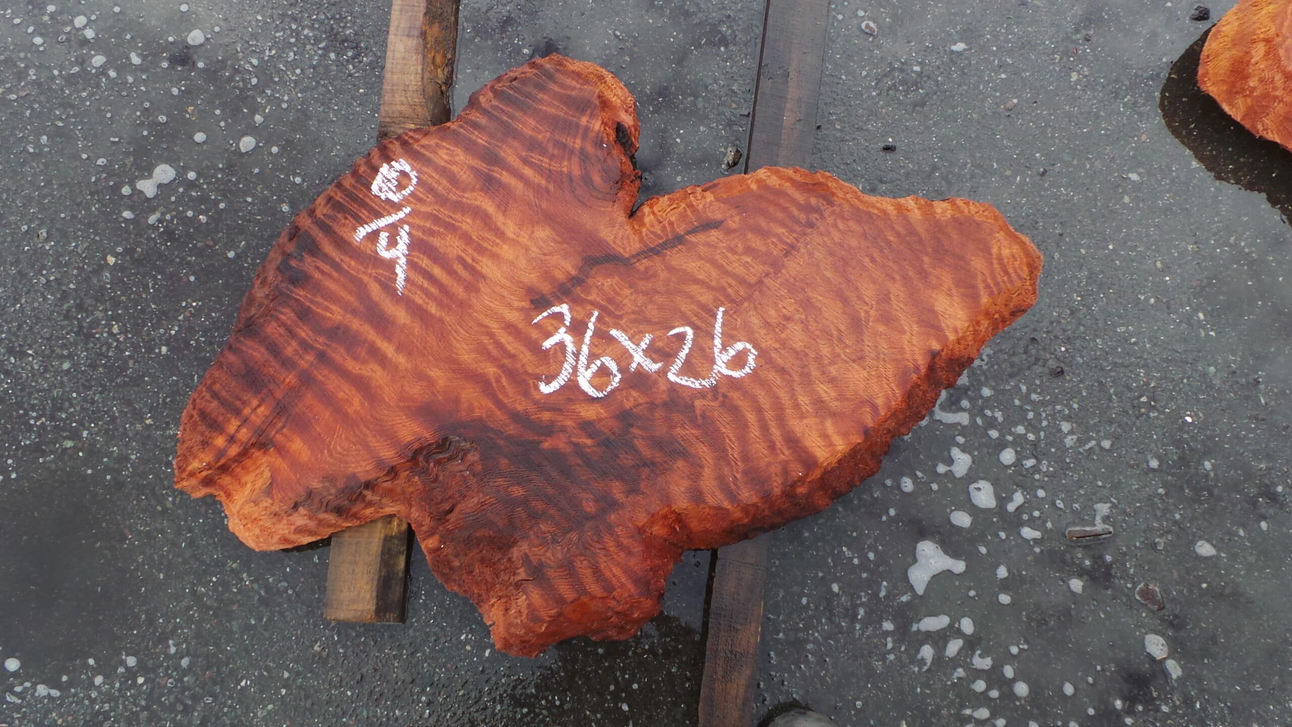 Redwood Burl Live Edge Slab